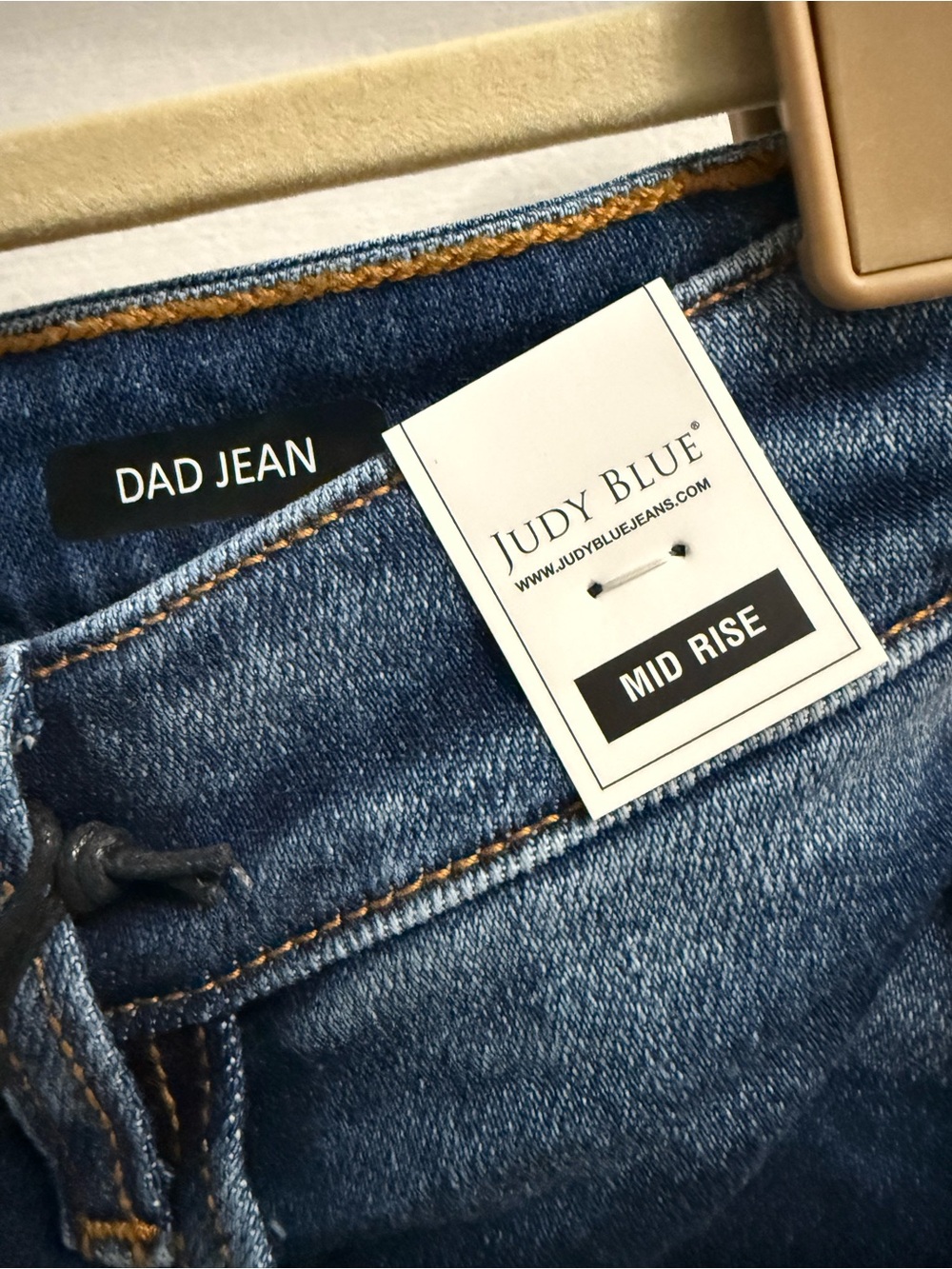 NWT Distressed Mid-Rise Dad Jeans - Judy Blue - Picture 5 of 8